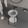 Консоль с раковиной Abber Bequem 50 AC2130 цвет Белый