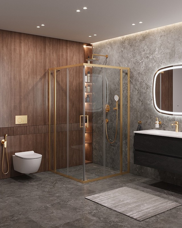 Душевой уголок Cezares Molveno 120x120 MOLVENO-A-22-100+20-C-BORO-IV
