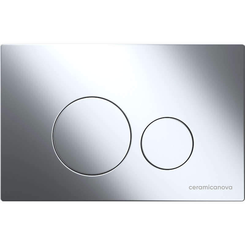 Комплект унитаза с инсталляцией Ceramicanova Balearica CN6000_1001CH_1000 с сиденьем Микролифт и клавишей смыва Хром глянцевый
