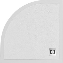Душевой поддон из искусственного камня BelBagno Uno 90x90 TRAY-MR-UNO-R-90-550-35-W-CR