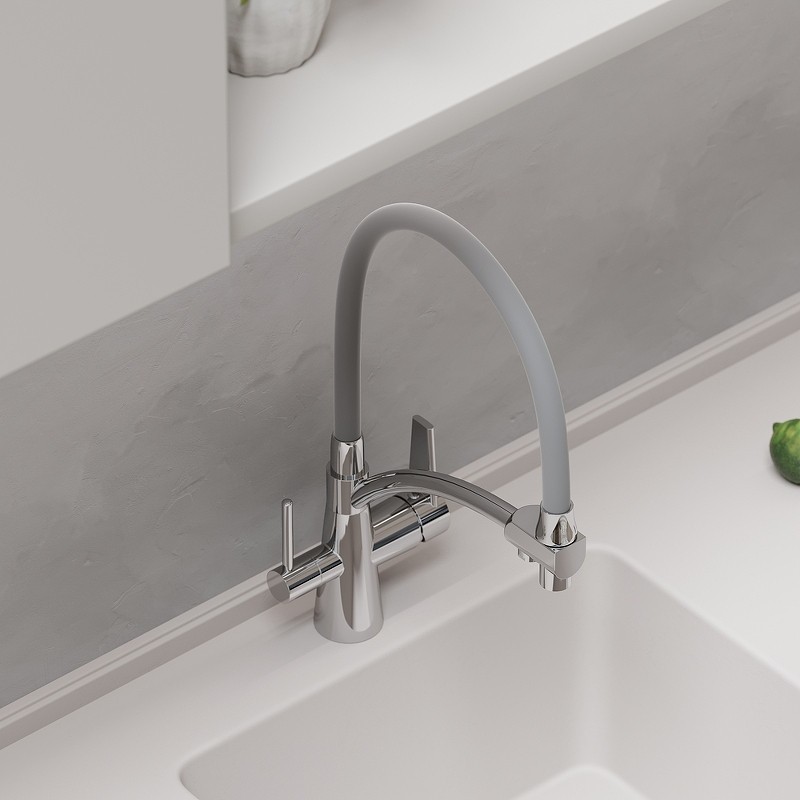 Смеситель для кухни Sancos Eri SC4001CH Хром Серый