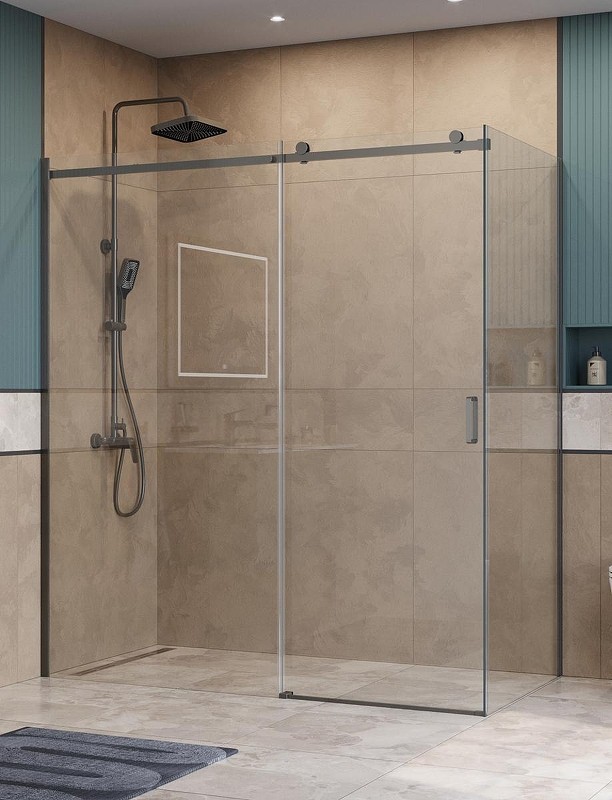 Душевой уголок BelBagno Soft Close-2 180x80 SOFT_CLOSE-2-AH-1-180/80-C-GM