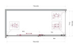 Душевой уголок BelBagno Soft Close-2 180x80 SOFT_CLOSE-2-AH-1-180/80-C-GM