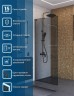 Душевая перегородка BelBagno Uno 90 UNO-L-1-TB-90-GR-GM