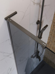 Душевая перегородка BelBagno Uno 90 UNO-L-1-TB-90-GR-GM