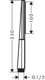 Ручной душ Hansgrohe Rainfinity 26866990 Золото Черный