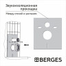 Комплект унитаза Ceramicanova Uno Rimless CN11001 с инсталляцией Berges Atom 410 040332 с сиденьем Микролифт и Черной матовой клавишей смыва