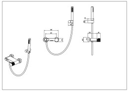 Смеситель для ванны Boheme Stick 123-CB.4
