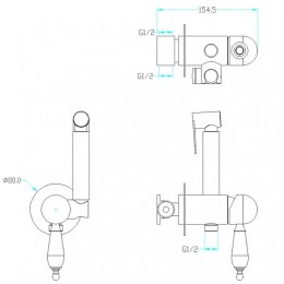 Гигиенический душ Boheme Brillante 436