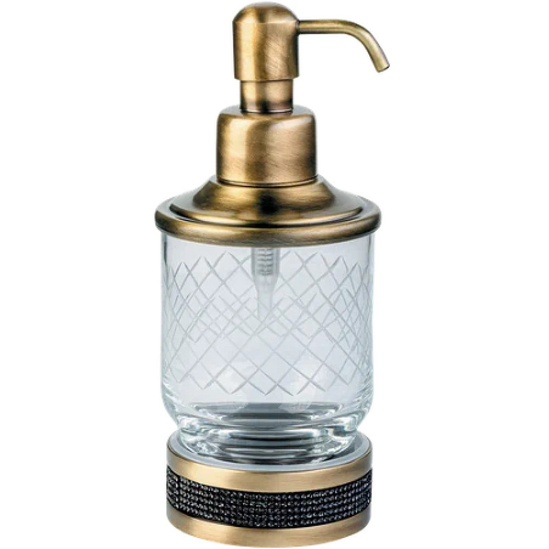 Дозатор для жидкого мыла Boheme Royal Cristal 10929-BR-B