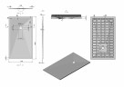 Душевой поддон из искусственного камня Vincea 160x90 VST-4SR9016W