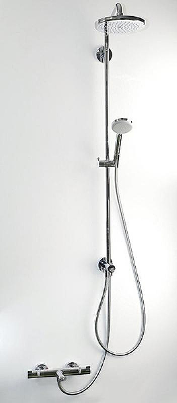 Душевая система Hansgrohe Croma Showerpipe Reno 27224000 без смесителя Хром
