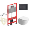 Комплект унитаза BelBagno Uno-Tor BB5177CH-TOR/SC с инсталляцией Tece Now 9400414