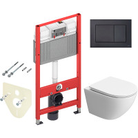 Комплект унитаза BelBagno Uno-Tor BB5177CH-TOR/SC с инсталляцией Tece Now 9400414