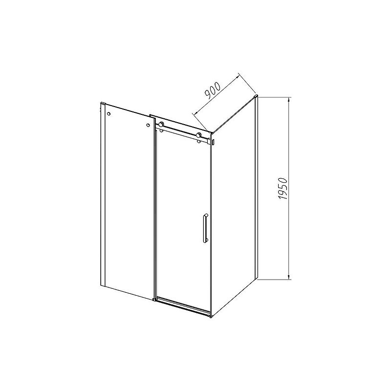 Душевой уголок Vincea Como-N 160х90 VSR-4CN9016CL