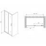 Душевая дверь Abber Schwarzer Diamant 110 AG301105