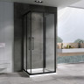 Душевой уголок Abber Schwarzer Diamant 80x80 AG02080BH-S80Bб профиль Черный стекло прозрачное