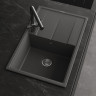 Кухонная мойка Abber Quarz 78 AQ2904G цвет Серый