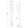 Электрический полотенцесушитель Vincea 25х130 VTD-1D2BE