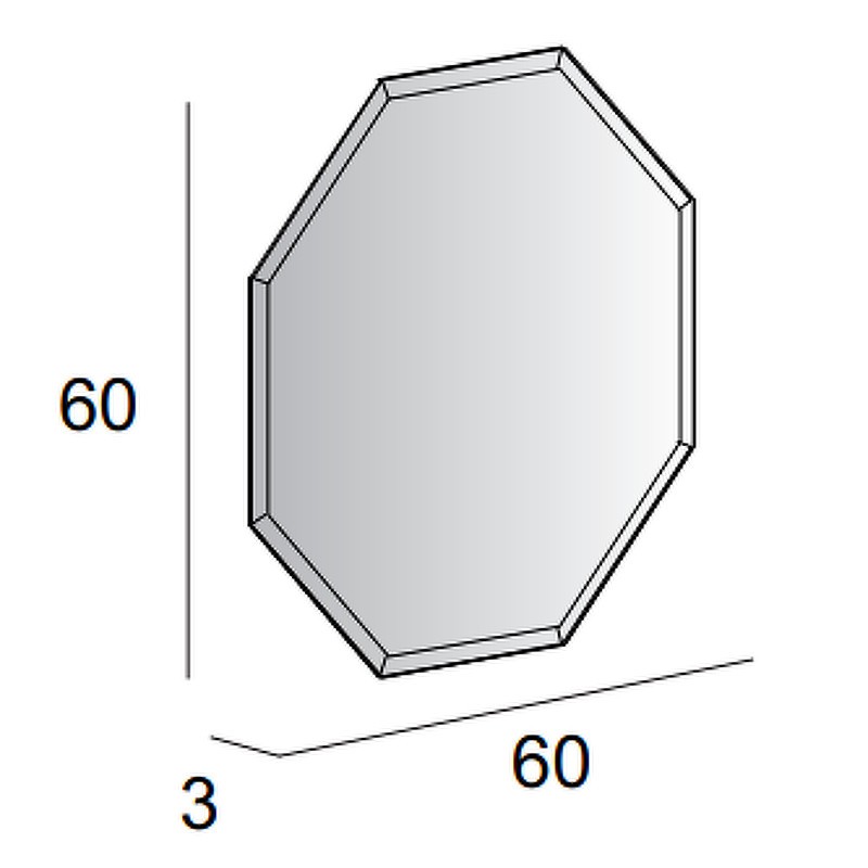 Зеркало Cezares 60 45078 с подсветкой
