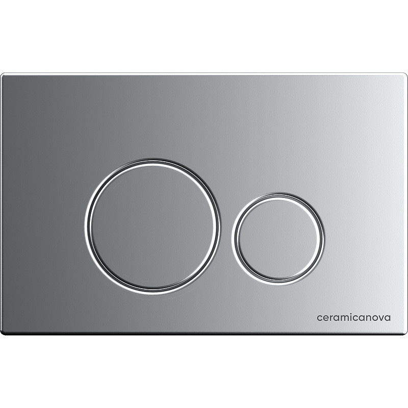 Комплект унитаза с инсталляцией Ceramicanova Balearica CN6000_1001M_1000 с сиденьем Микролифт и клавишей смыва Хром матовый