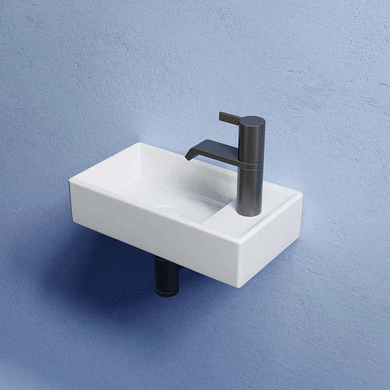Раковина Ceramicanova Element 41 L CN6051L Белая глянцевая