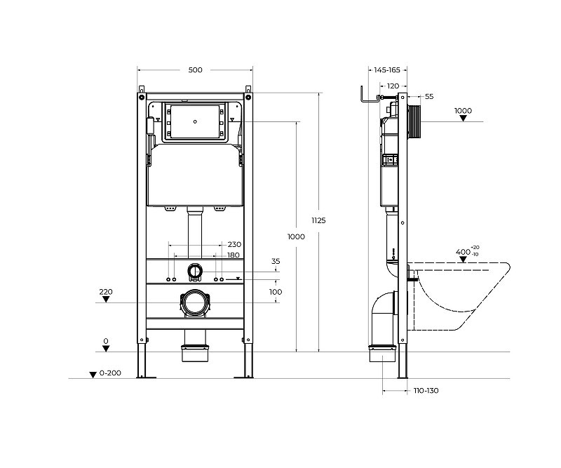 Инсталляция BelBagno BB-101-M