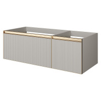 Тумба под раковину Boheme Armadi Art Quatro 2 120 790-M2-120-CM-RIB-MG подвесная