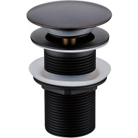 донный клапан Boheme Black 612-B/2 click-clack