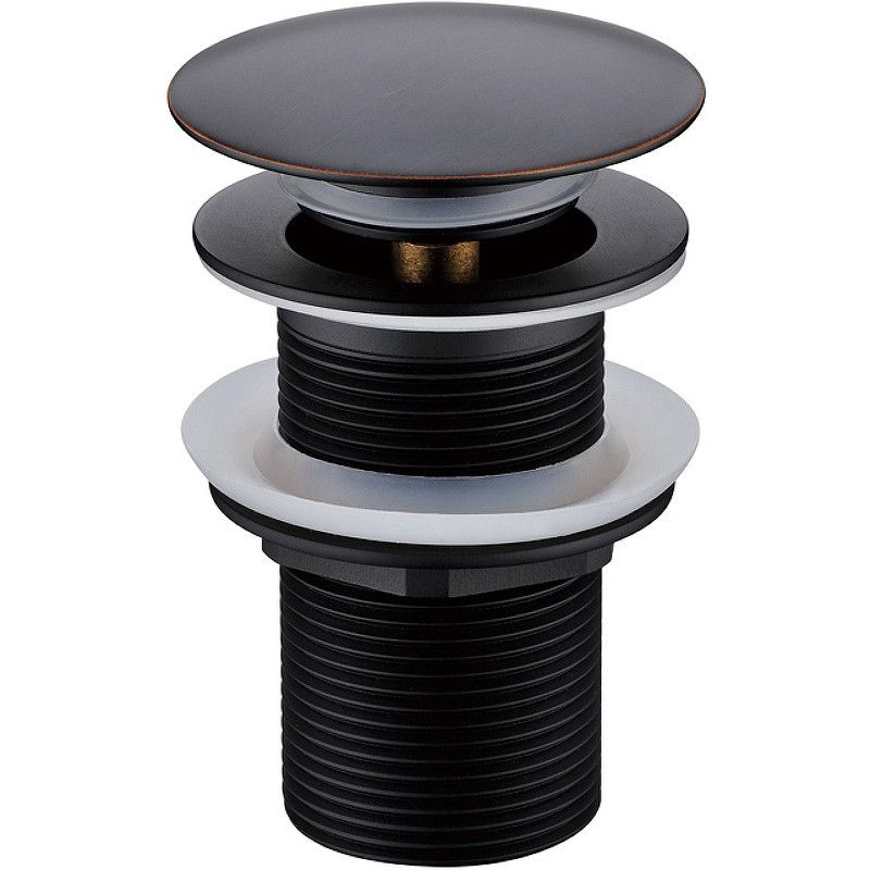 донный клапан Boheme Black 612-B/2 click-clack
