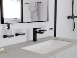 Стакан для зубных щеток Hansgrohe AddStoris 41749670 Черный матовый