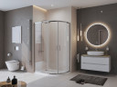 Душевой поддон из искусственного камня BelBagno Uno 120x80 L TRAY-MR-UNO-RH-120/80-550-35-W-L