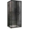 Душевой уголок Abber Schwarzer Diamant 80x80 AG02080BH профиль Черный стекло прозрачное