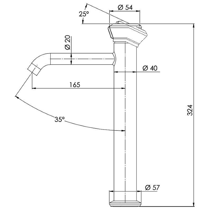 Смеситель для раковины Remer Element ET11LXL
