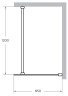 Душевая перегородка Cezares Liberta 85 LIBERTA-L-1-85-120-C-NERO