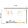 Душевой уголок Cezares Molveno 160x90 MOLVENO-AH-12-160/90-C-Cr-IV