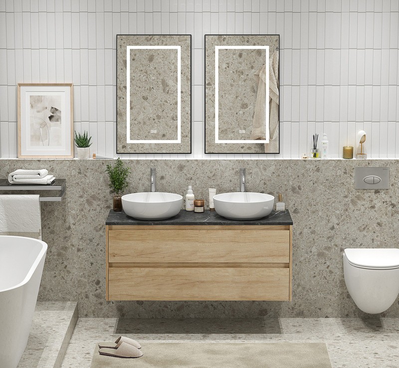 Тумба под раковину BelBagno Kraft 120 KRAFT-1200-2C-SO-2-RNN подвесная