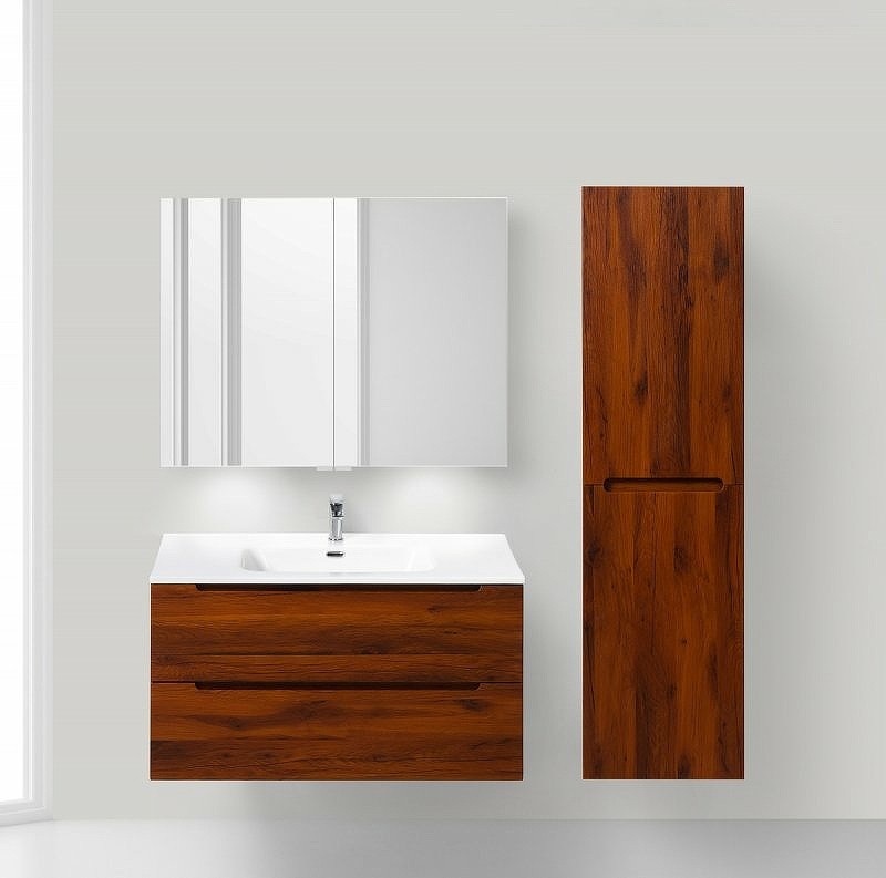 Зеркальный шкаф BelBagno SPC 90 SPC-2A-DL-BL-900 с подсветкой