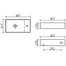 Раковина Ceramicanova Element 41 L CN6051LMB Черная матовая
