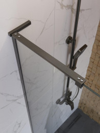 Душевая перегородка BelBagno Uno 90 UNO-L-1-TB-90-C-GM