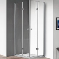 Душевой уголок Cezares Eco 80x100 ECO-O-ASH-2-80/100-C-Cr