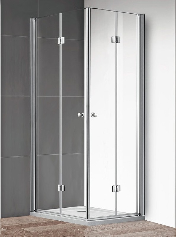 Душевой уголок Cezares Eco 80x100 ECO-O-ASH-2-80/100-C-Cr