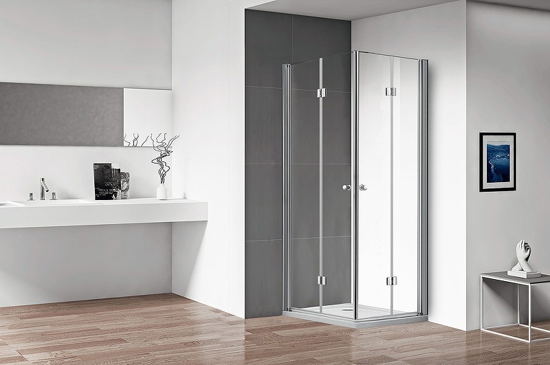 Душевой уголок Cezares Eco 80x100 ECO-O-ASH-2-80/100-C-Cr
