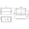 Тумба под раковину Sancos Libra 80 LB80W подвесная Белый глянец