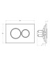 Кнопка смыва Cezares Pneumatic PN1-BTN-BL