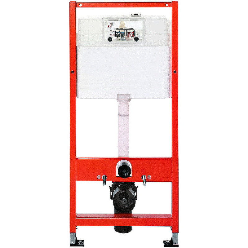 Комплект унитаза Ceramicanova Uno Rimless CN11001 с инсталляцией Tece Profil 9400412 с сиденьем Микролифт и клавишей смыва Хром глянцевый