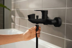 Смеситель для ванны Hansgrohe Rebris E 72450670 черный матовый
