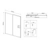 Душевая дверь Vincea City 110 VDS-5CT110CLGM
