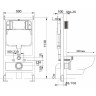 Комплект унитаза BelBagno Uno-Tor BB5177CH-TOR/SC с инсталляцией WellWant Standart 50 WWISI1110B