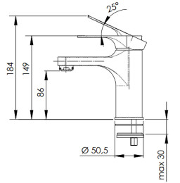 Смеситель для раковины Remer Class Line L12